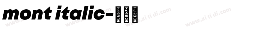 mont italic字体转换